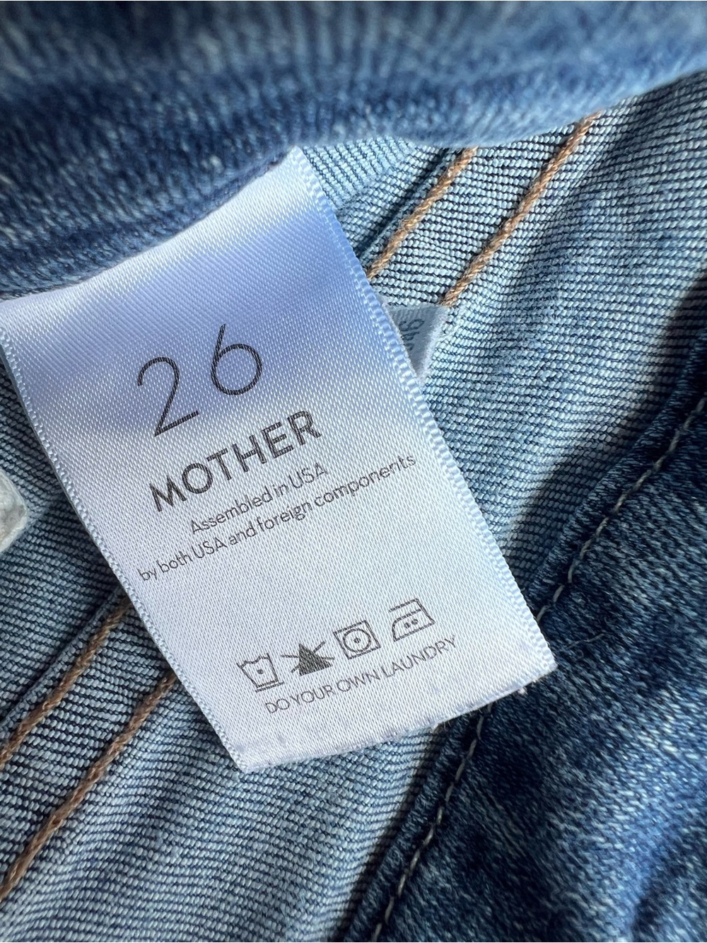MOTHER The Patch Pocket Roller Skimp Jeans 26 Healing Jar Wide Leg High Rise - Picture 3 of 7
